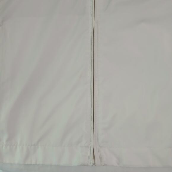 FOOT JOY Med Women's Long-Sleeved Golf Jacket Full-Zip White/tan (see pics-spot) - Picture 6 of 12